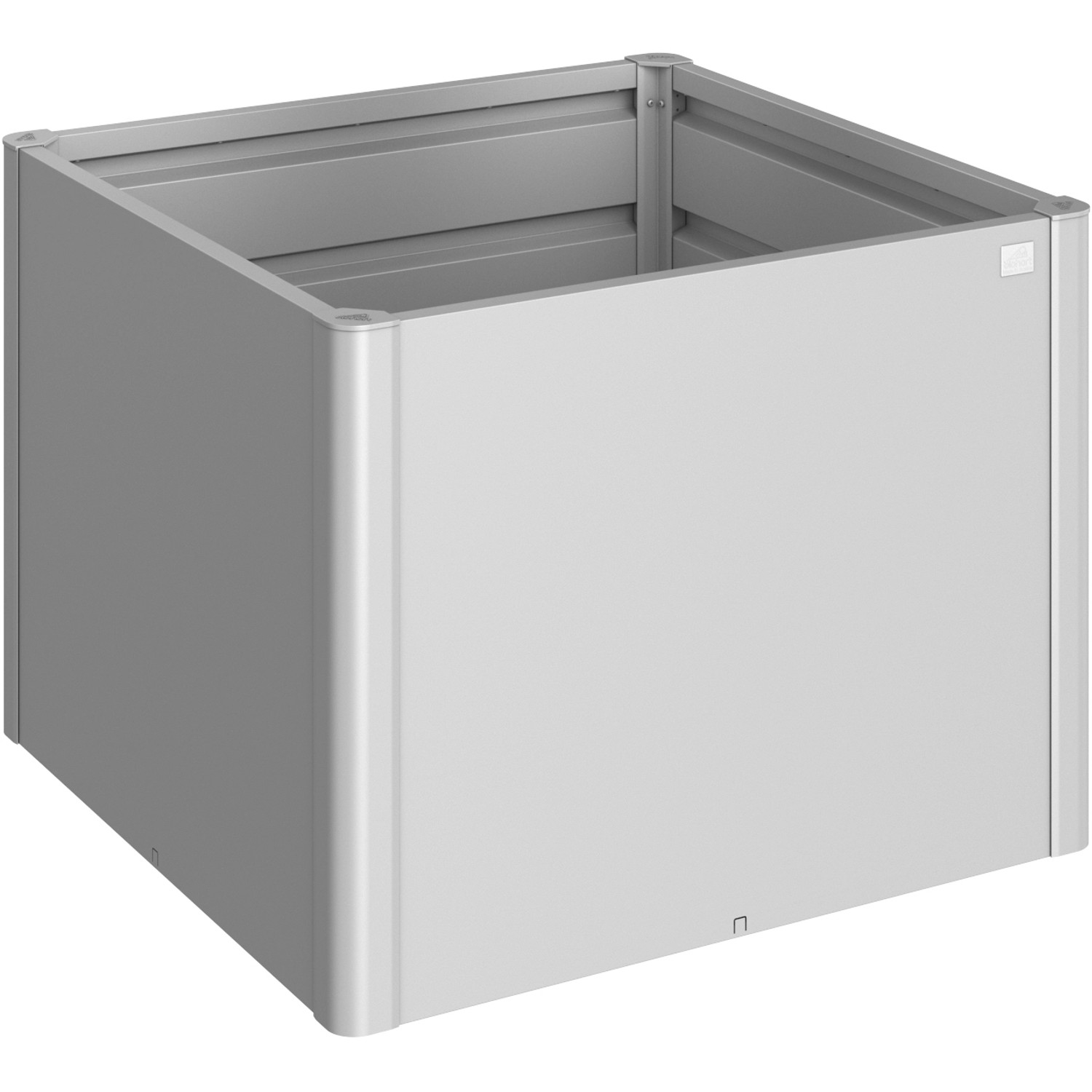 Biohort Vyvýšený záhon 1 x 1 stříbrný, 102 x 102 x 77 cm