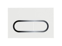 RAVAK WC ovládací tlačítko Chrome bílé RAVAK WC ovládací tlačítko Chrome bílé