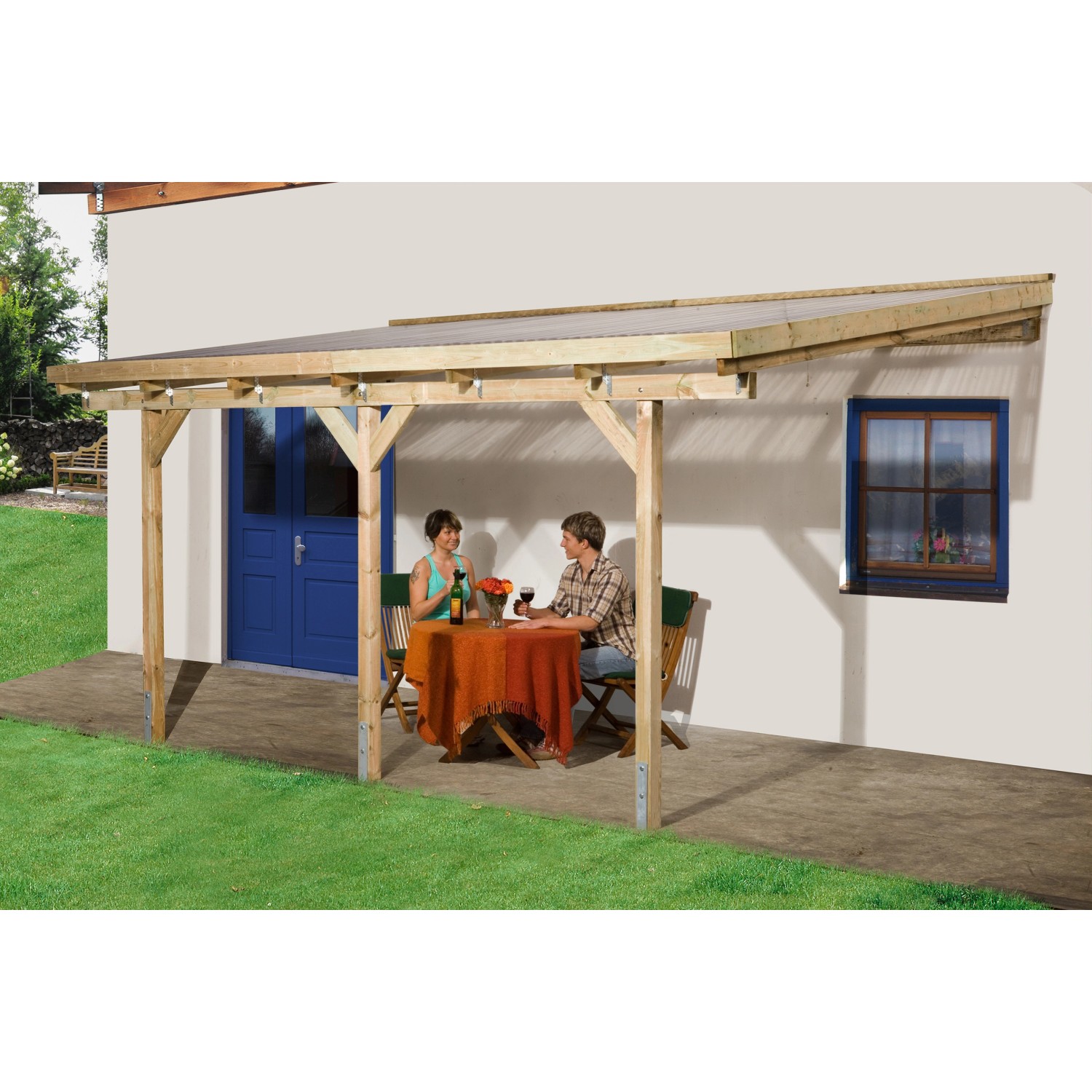 Weka Zastřešení terasy velikost 2, 424 cm x 257 cm