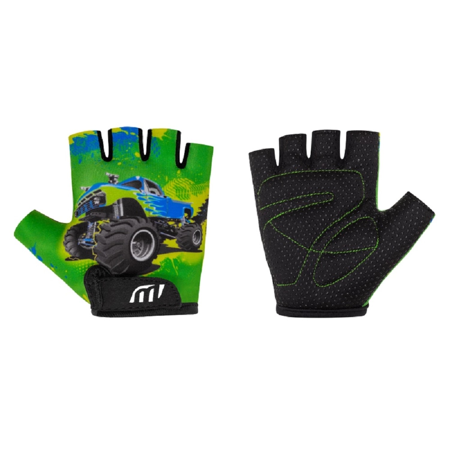 CAPPA Cyklistické rukavice dětské, zelená, vel. 5-6