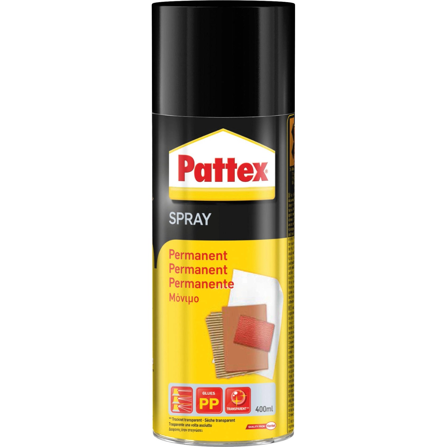 Pattex Permanentní lepidlo ve spreji transparent 400 ml