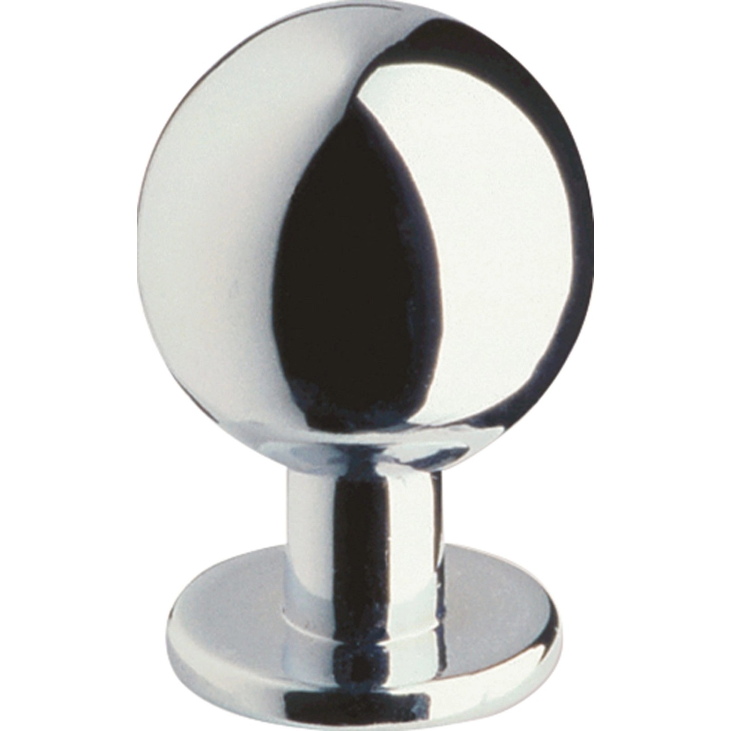 Knoflík 646 lesklý chrom