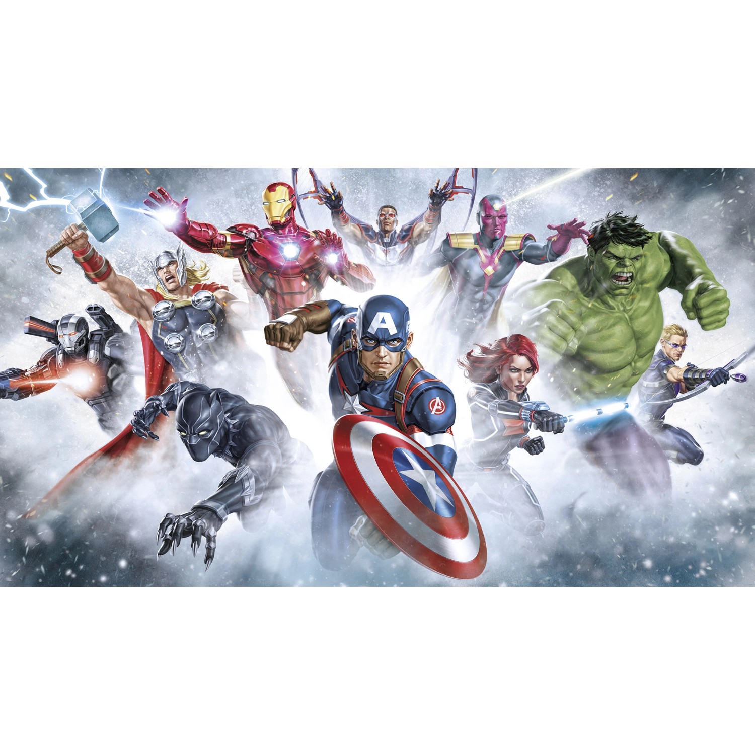 Komar Vliesová fototapeta Marvel Avengers Strike 450 x 250 cm