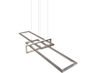 Závěsné LED svítidlo Salinas 34 W 4 200 lm s regulací jasu nikl matný