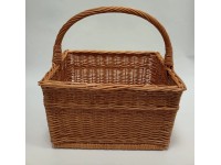 Košík proutěný čtyřhranný 40 x 28 x 23 cm