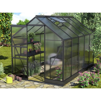 Vitavia Skleník Apollo 6200 vč. základny, HKP 4 mm, černá, 193 x 321 cm