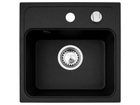 Pyramis Granitový dřez Camea Mini 1B, carbon, 40 x 40 cm Pyramis Granitový dřez Camea Mini 1B, carbon, 40 x 40 cm