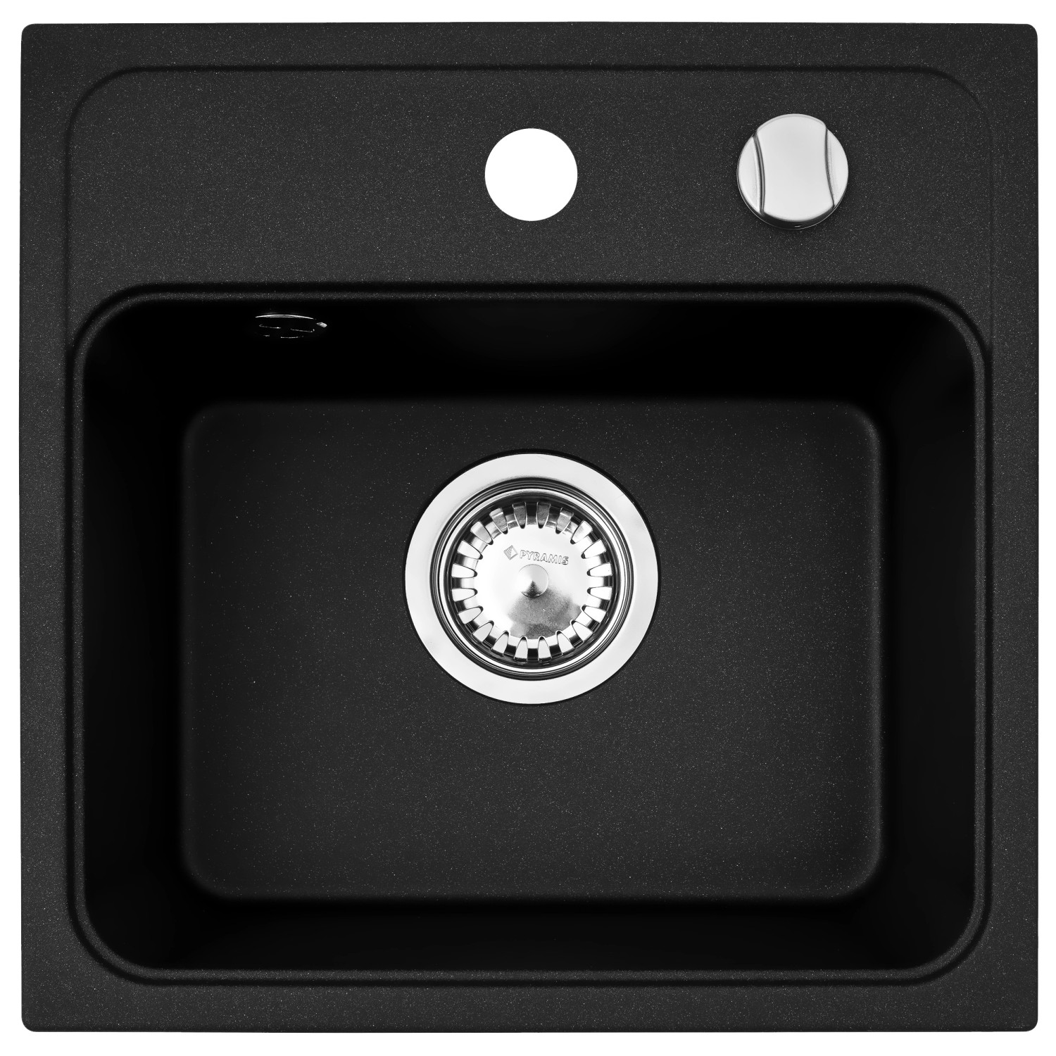 Pyramis Granitový dřez Camea Mini 1B, carbon, 40 x 40 cm