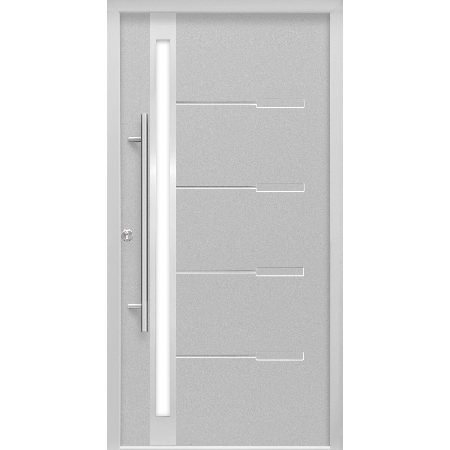 SPLENDOOR Vchodové dveře ThermoSpace NEAPEL PRIME šedá 110 L
