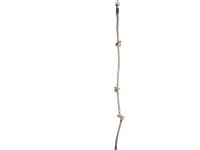 SwingKing Šplhací lano se 3 uzly a 1 kruhem, 180 cm