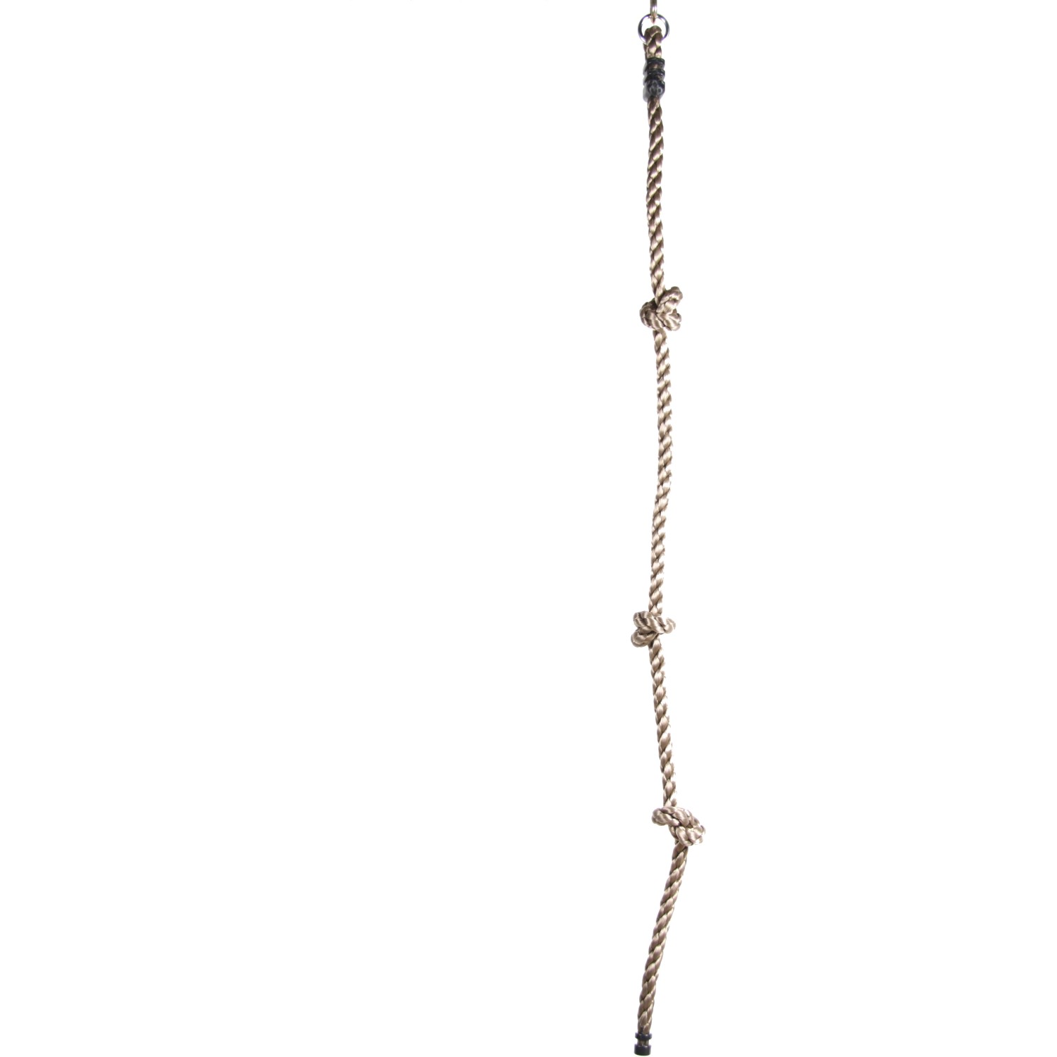 SwingKing Šplhací lano se 3 uzly a 1 kruhem, 180 cm