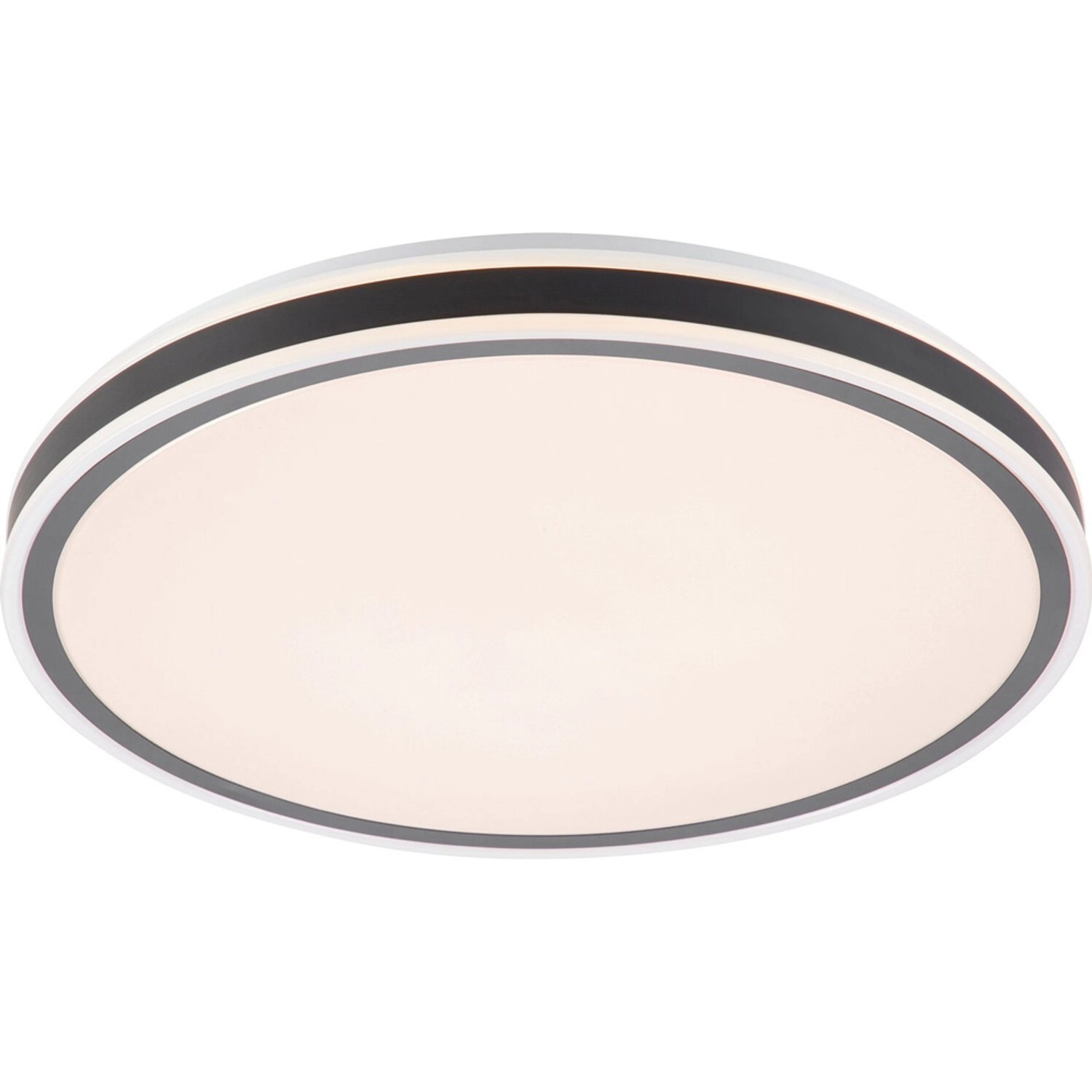 Stropní LED svítidlo Oriago, 3000 K, 18 W, 1100 lm, matná černá, pr. 38 cm