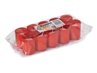 Lisované hřbitovní svíčky Madona, červená, 10x30 g