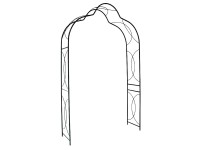 Kovová opěra na popínavé rostliny, 245 x 150 x 45 cm