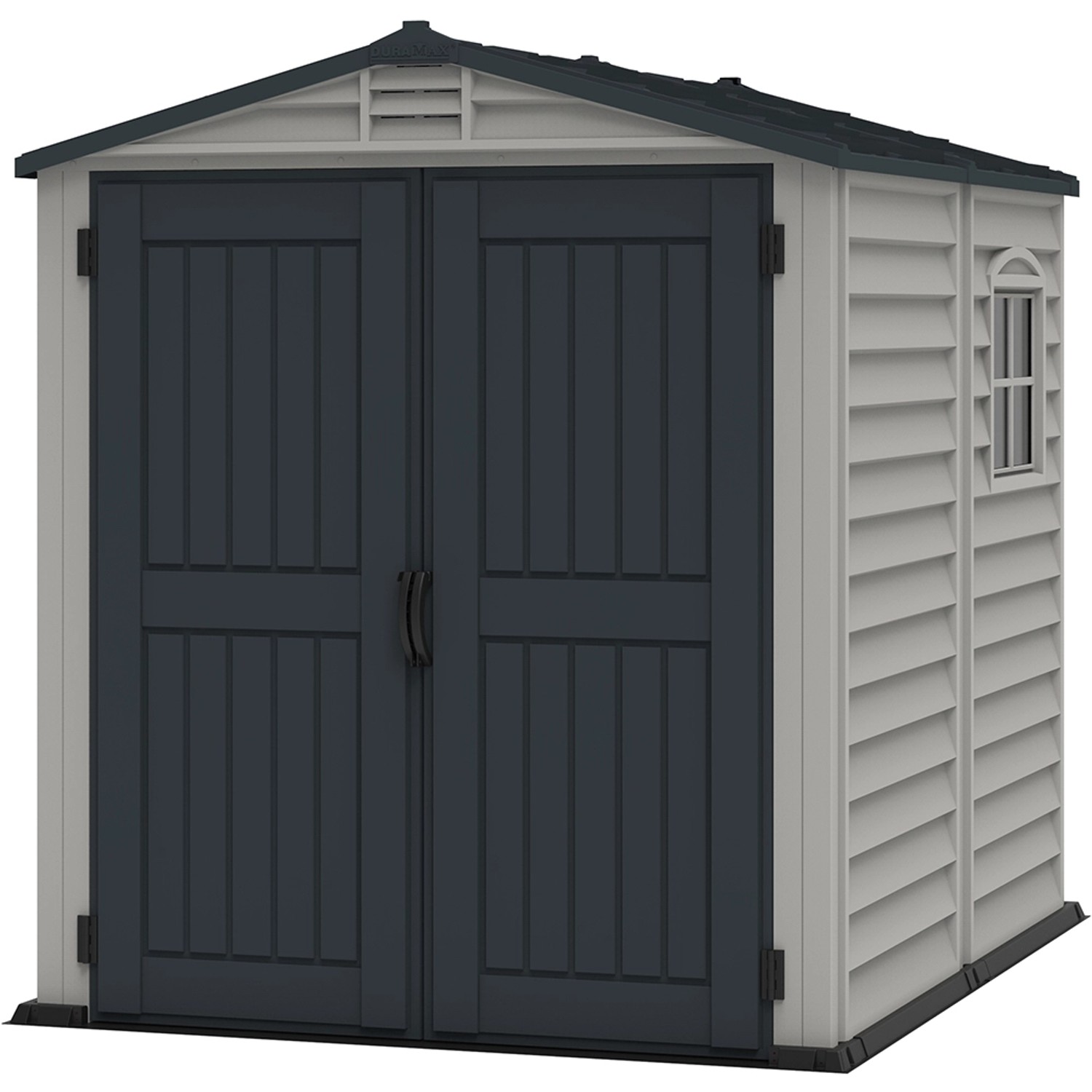 Duramax Plastový domek na nářadí StoreMate Plus, antracitová/šedá, 190 x 190 cm