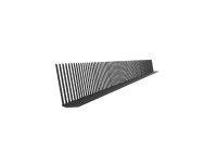 Corotop Ventilační ochranná mřížka Corokap, černá, 55 mm x 1 m