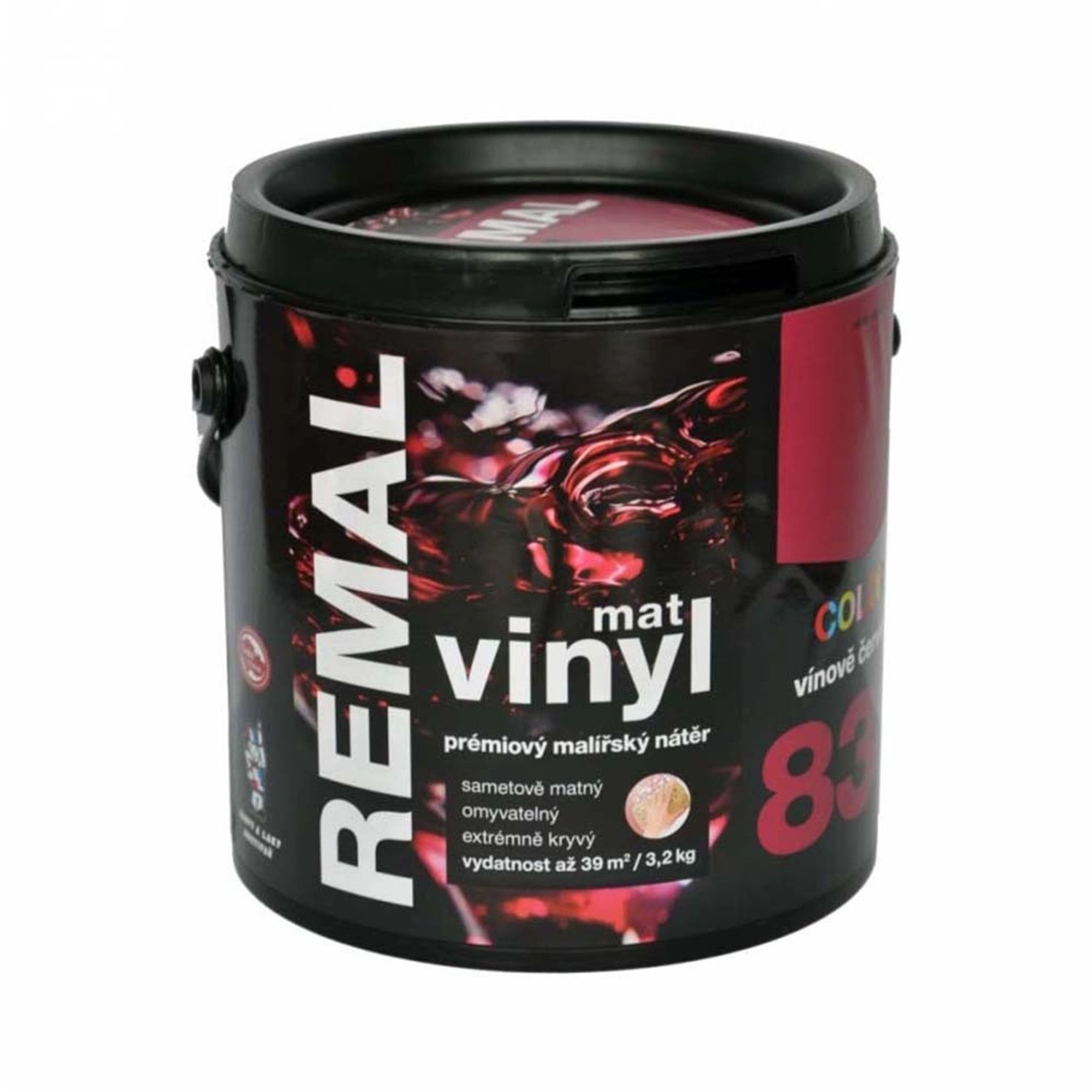 Remal Vinyl Color mat vínově červená 3,2kg