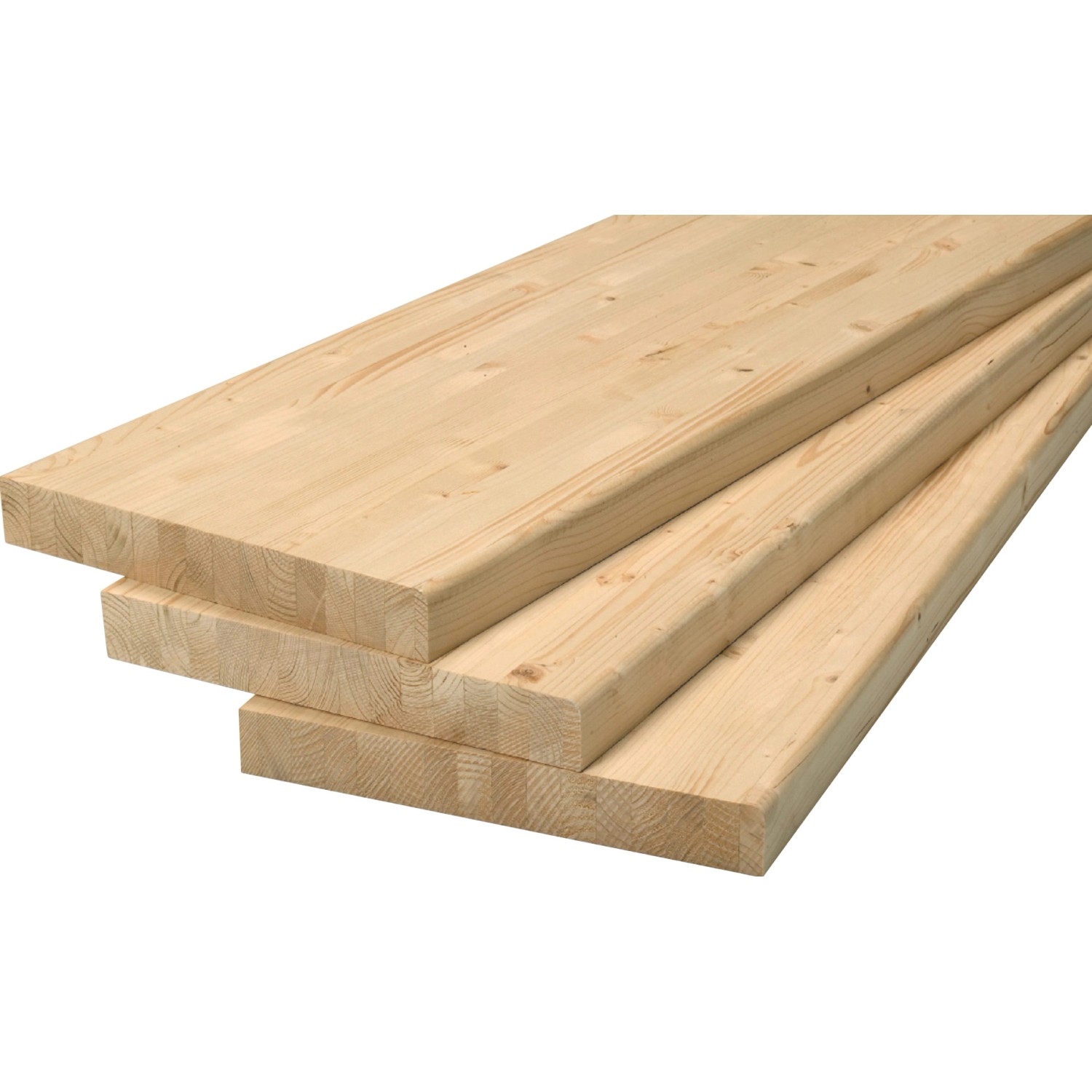 Rettenmeier Pracovní deska Standard, zkos. hrany, smrk/jedle, 240 x 60 x 4 cm