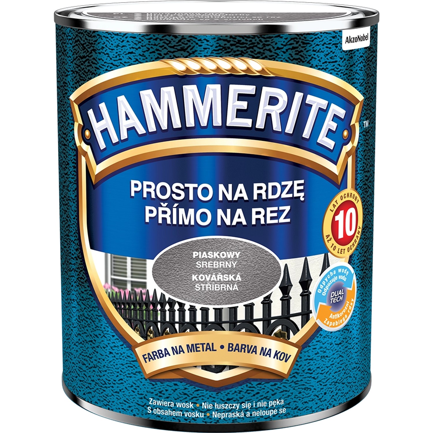 Hammerite kovářská stříbrná 0,7 l