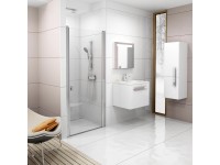 RAVAK Sprchové dveře jednodílné Chrome CSD1-90, leštěný hliník