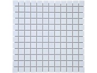 Euro Stone Skleněná mozaika Weiß Uni Glänzend 33 x 33 cm