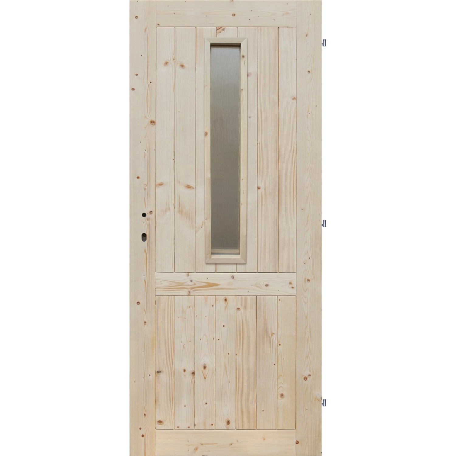 Palubkové dveře 1S prosklené 80L smrk