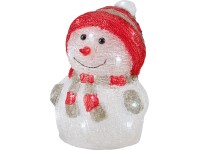 CMI LED akrylový sněhulák vícebarevný 23 x 17,5 x 17,5 cm