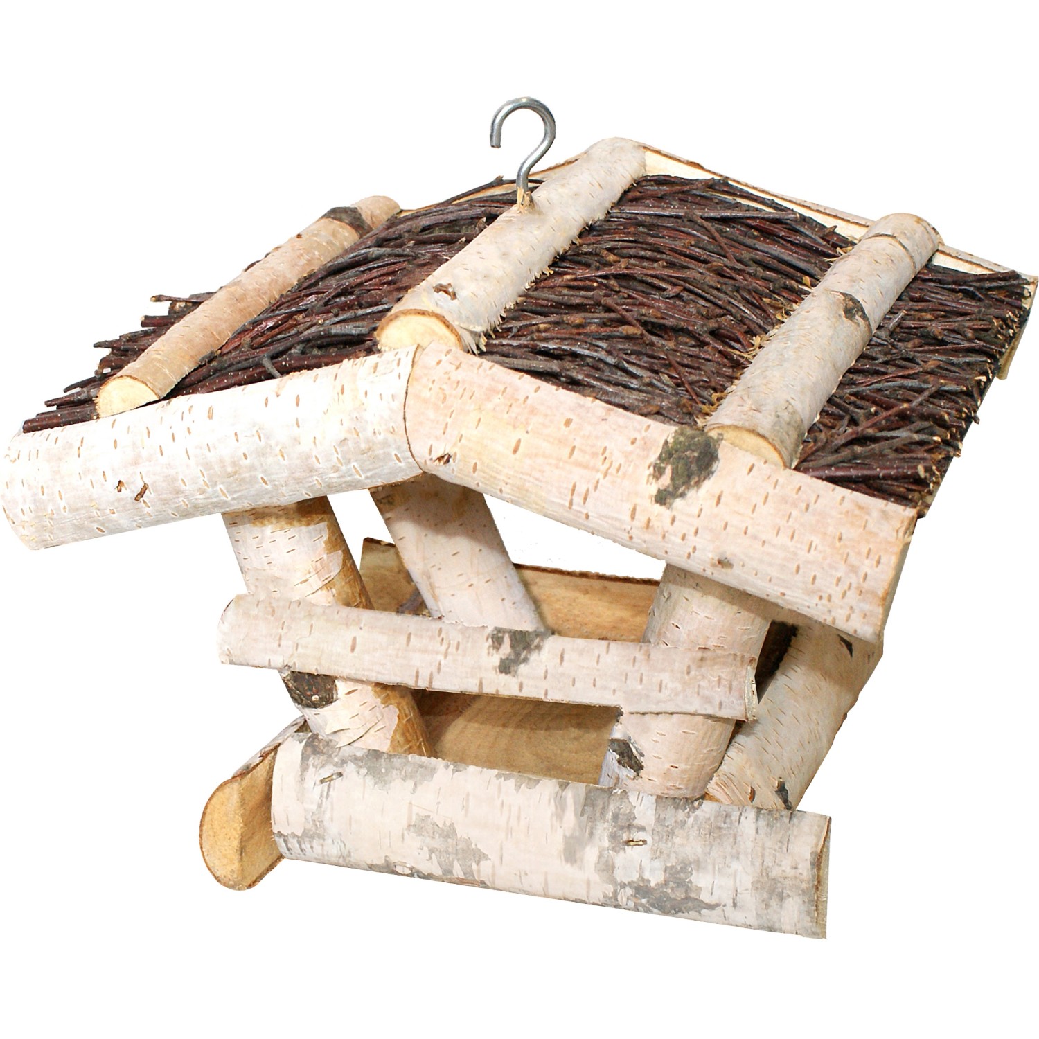 Krmítko pro ptáky s doškovou střechou 19 cm x 24 cm