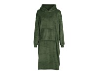 Mica Decorations Dlouhá pončo mikina s kapucí, tmavě zelená, UNI velikost Mica Decorations Dlouhá pončo mikina s kapucí, tmavě zelená, UNI velikost
