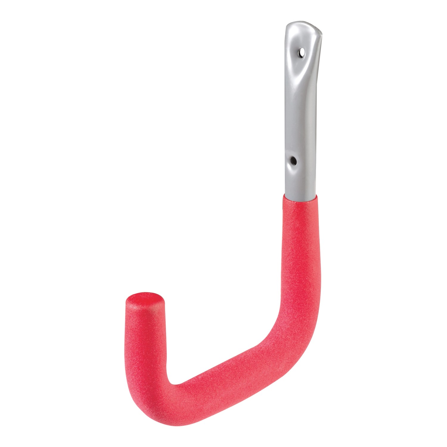 Nástěnný hák s povrchovou úpravou a pogumováním, nosnost 40 kg, 215 x 150 mm