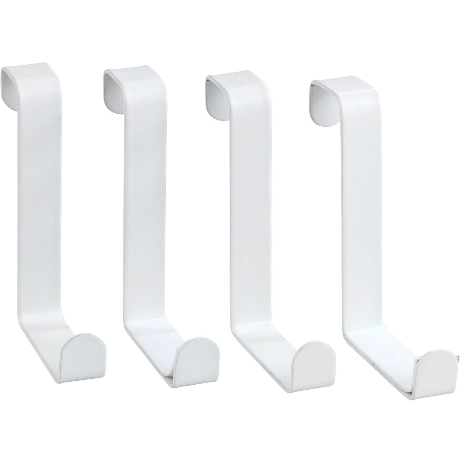 Háčky na dveře,bílé, 4 kusy, matné, WENKO bílý