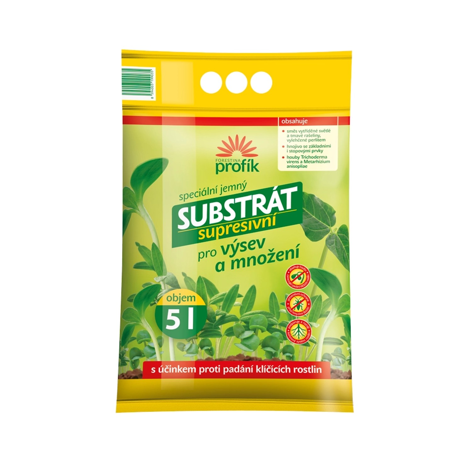 FORESTINA profík Supresivní Substrát pro výsev a množení 5 l