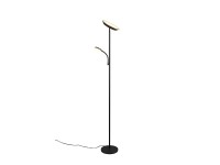 Reality Stojací LED lampa Specter se čtecím ramenem matná černá 178 x 25 x 36 cm
