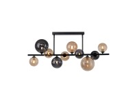 Paul Neuhaus Stropní svítidlo Popsicle 10bodové, černá, 35 x 32 x 85 cm