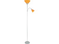 Stojací lampa s lampičkou na čtení oranžová