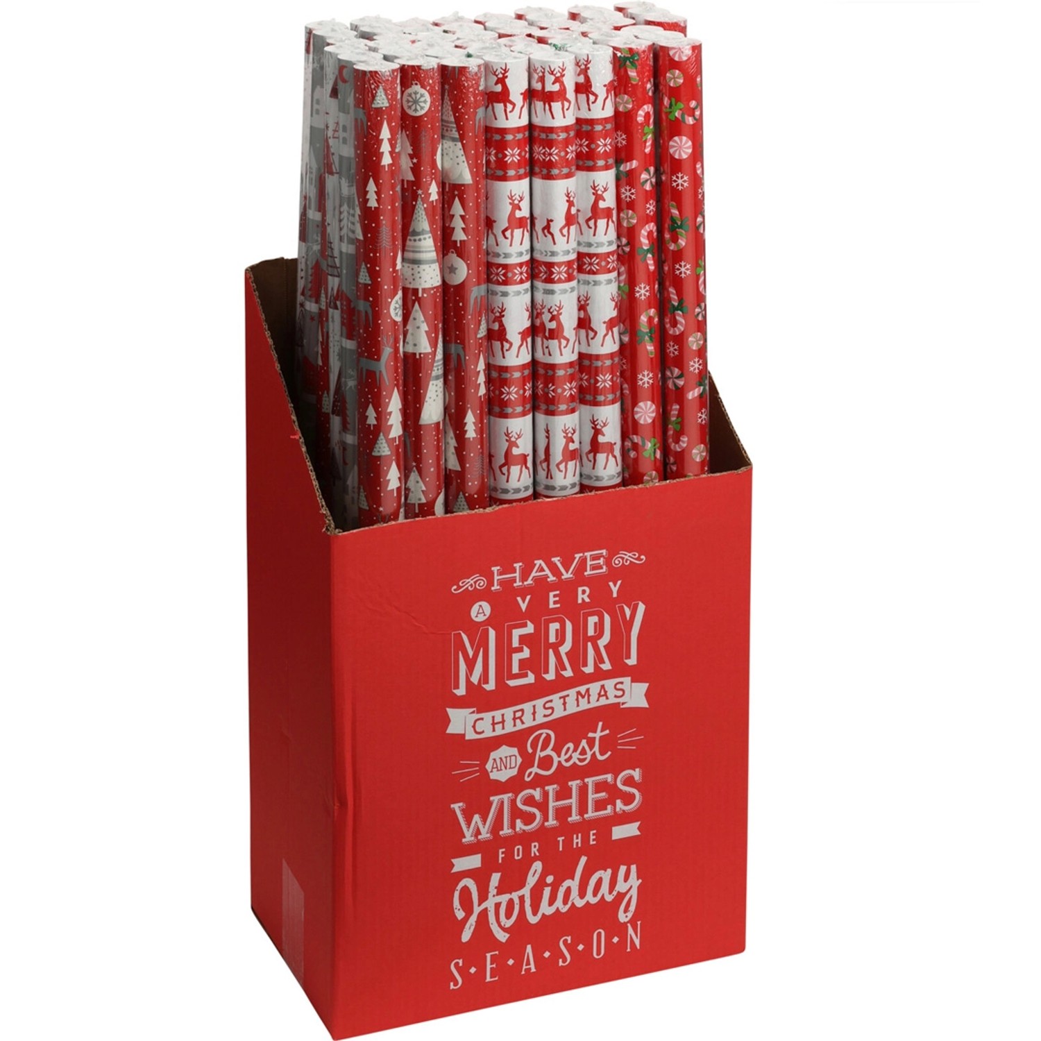 Vánoční balicí papír, 3 druhy, 150 x 70 cm