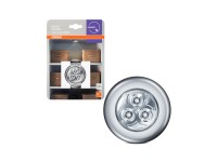 OSRAM Dotykové LED osvětlení DOT-it Classic 0,23W 7000K, stříbrná, pr. 6,8 cm