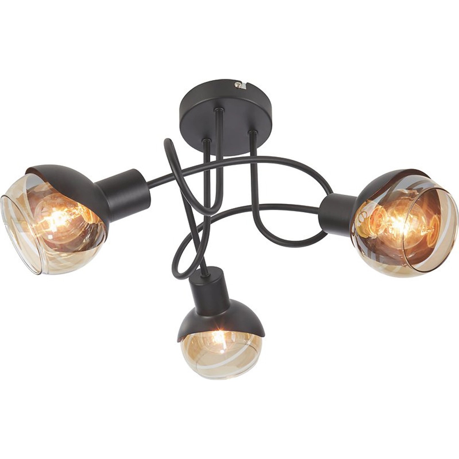 Bodové svítidlo ALMIDA točené, 3-bodové, 21 x 41 x 41 cm