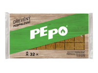 PE-PO Dřevěný podpalovač, 32 podpalů