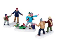 Lemax Vánoční dekorace Rodinný fotbal, 3dílná sada