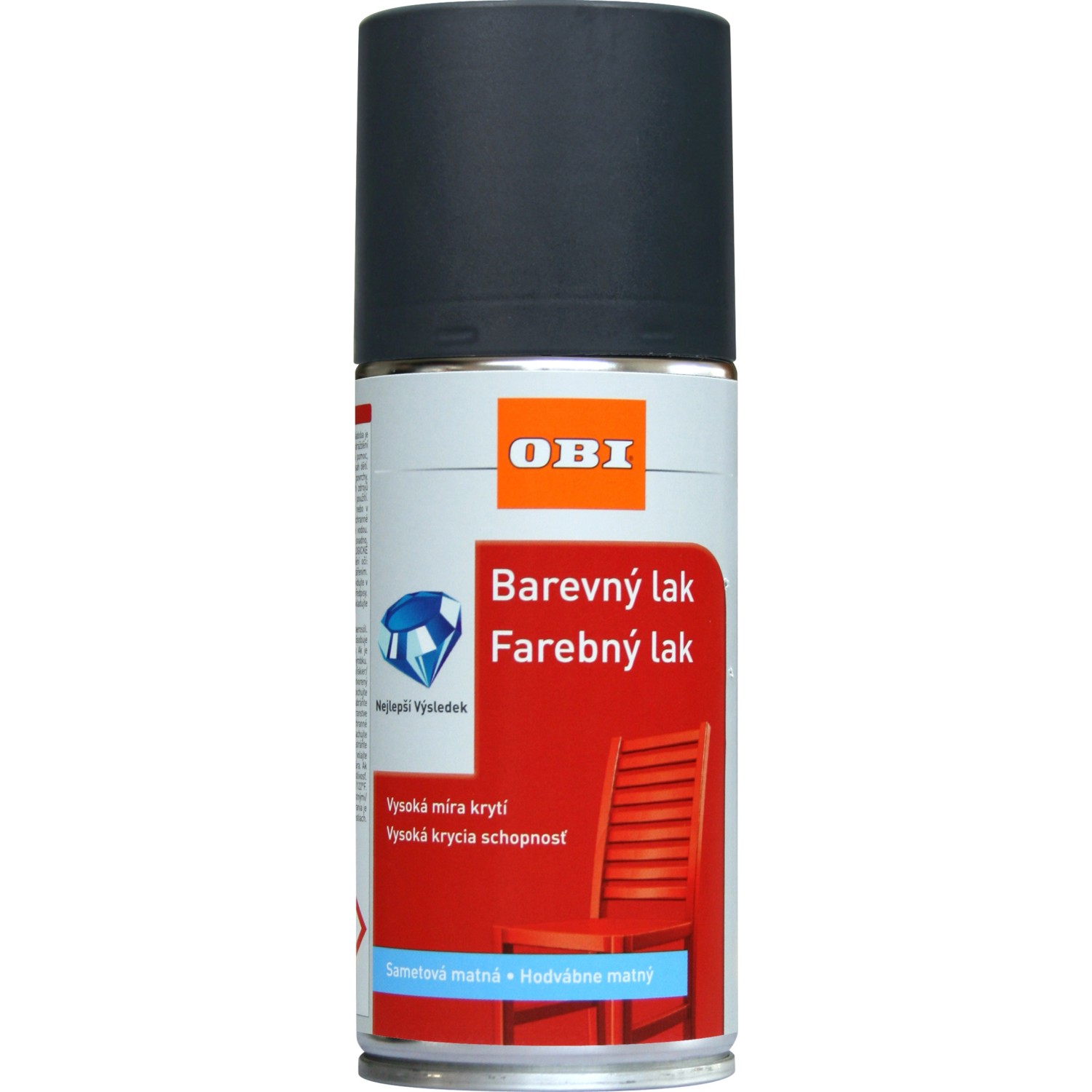 OBI Lak ve spreji hedvábně matný RAL 7016 antracitová šedá 150 ml