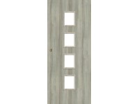 Voster Posuvné dveře ARUBA 4/4, lakované, dub skandinávský, PVC madlo, 90 P