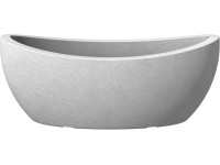 Scheurich Žardinka WAVE GLOBE OVAL Stony Grey 23 x 42/58 cm