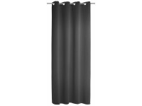 Blackout Závěs s oky Mia, černý, 245 x 140 cm