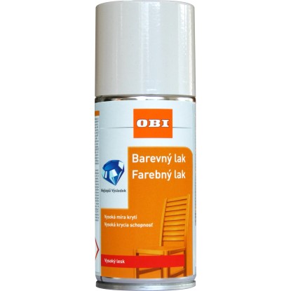 OBI Lak ve spreji vysoce lesklý RAL 9001 krémová 150 ml