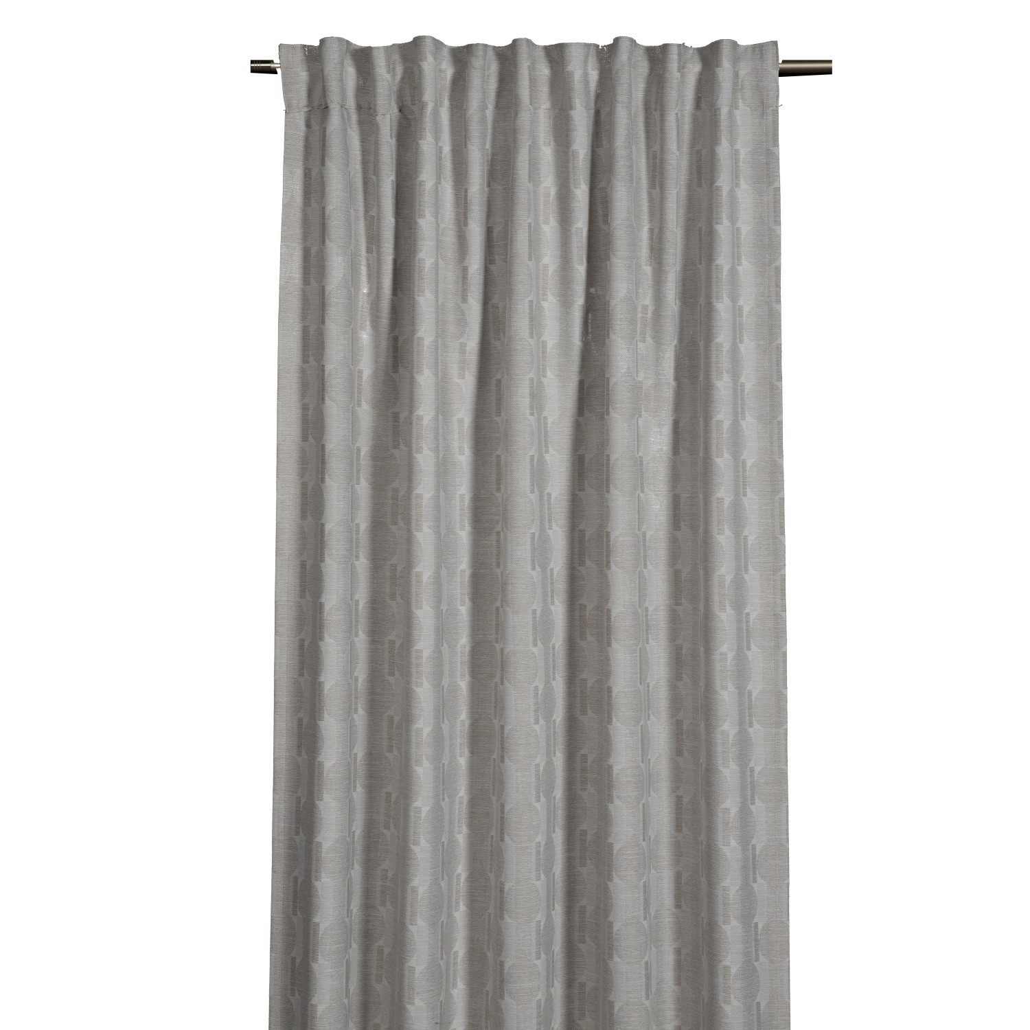 Sehlbach Závěs se skrytými poutky, kruhy, béžový, 245 x 135 cm