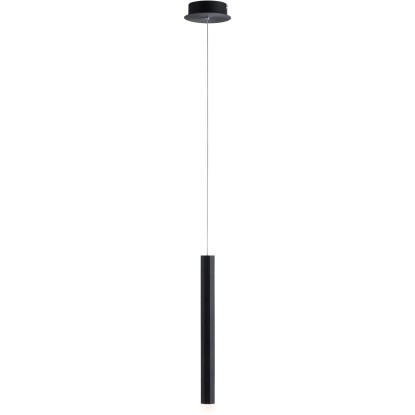 Just Light. Závěsné LED svítidlo Bruno, 3000K, 550lm, černá, pr. 12 x 120 cm