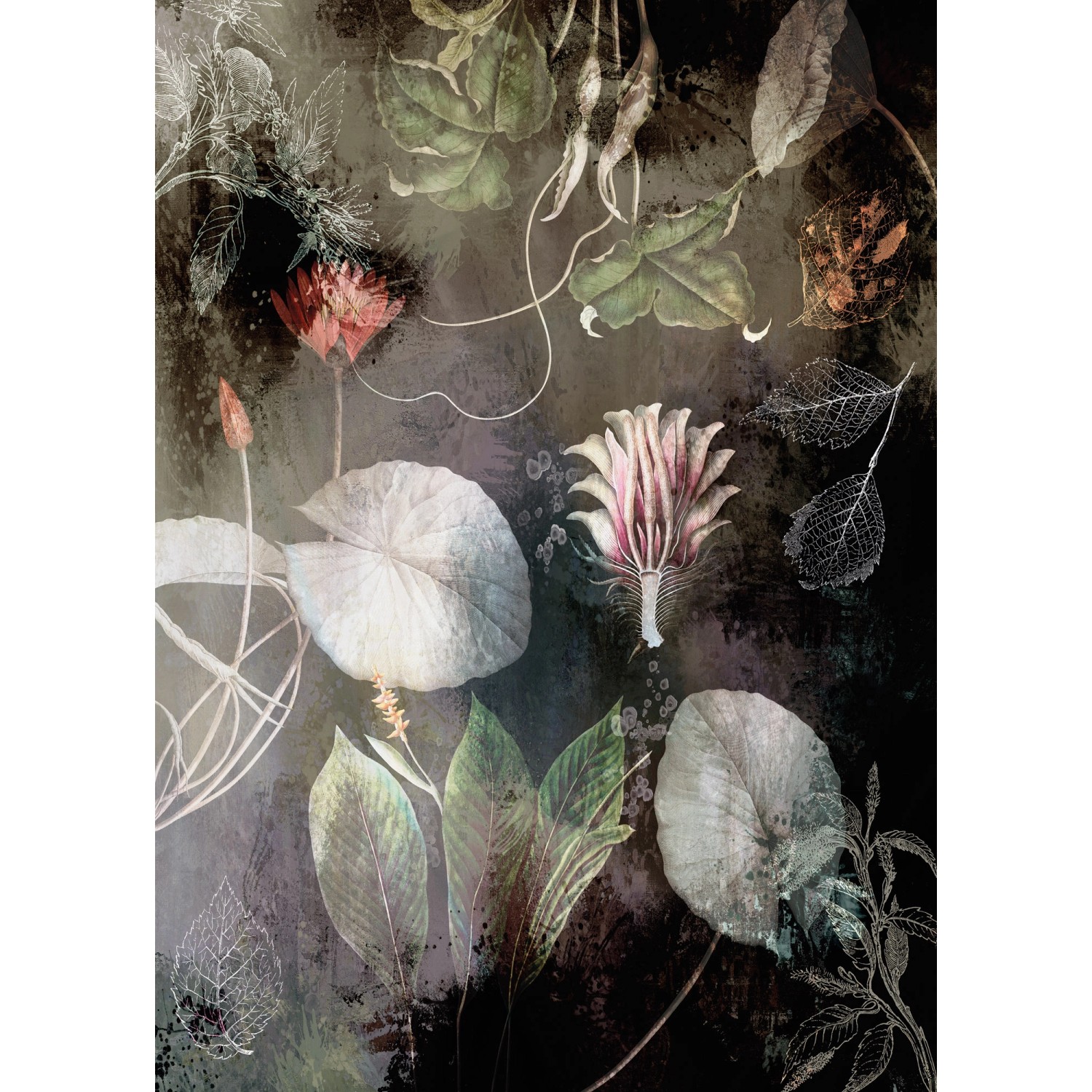 Komar Vliesová fototapeta Night Flowers 200 x 280 cm