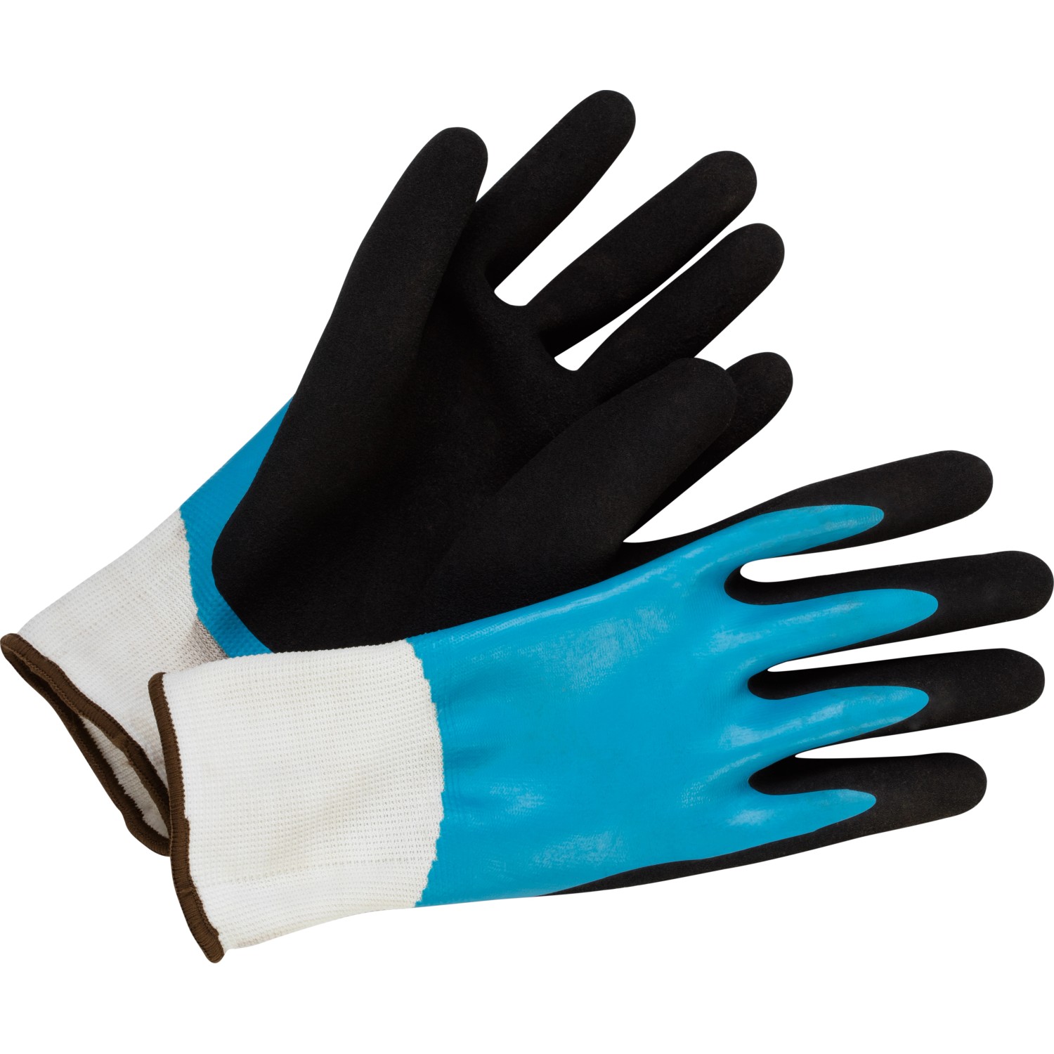 Zahradní rukavice Comfort s nitrilovou vrstvou, modrá-černá, vel. 9