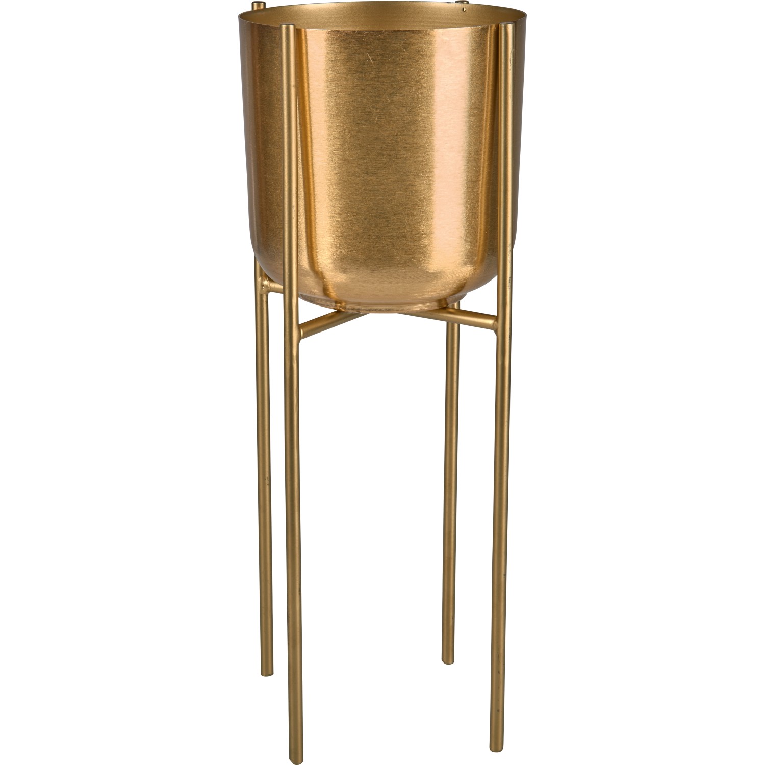 Květináč Safari Lodge kovový průměr 15 cm zlatý